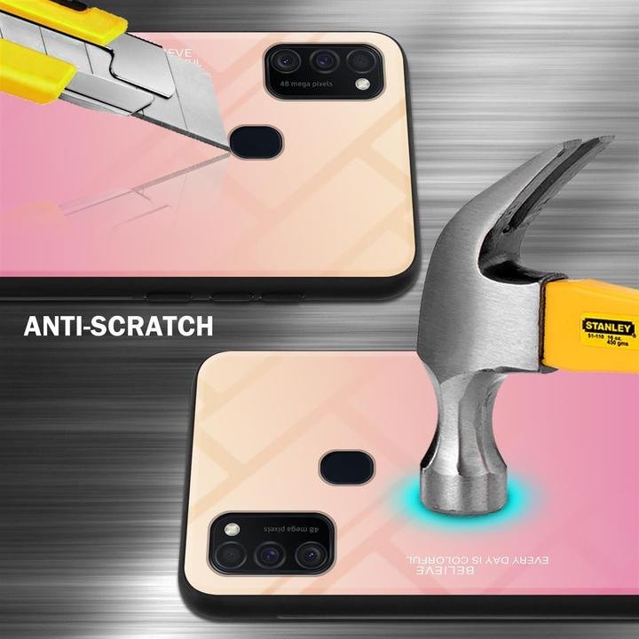 Produktbild Cadorabo TPU 2 Farben Glas Cover (Samsung Galaxy M21, Samsung Galaxy M30s)