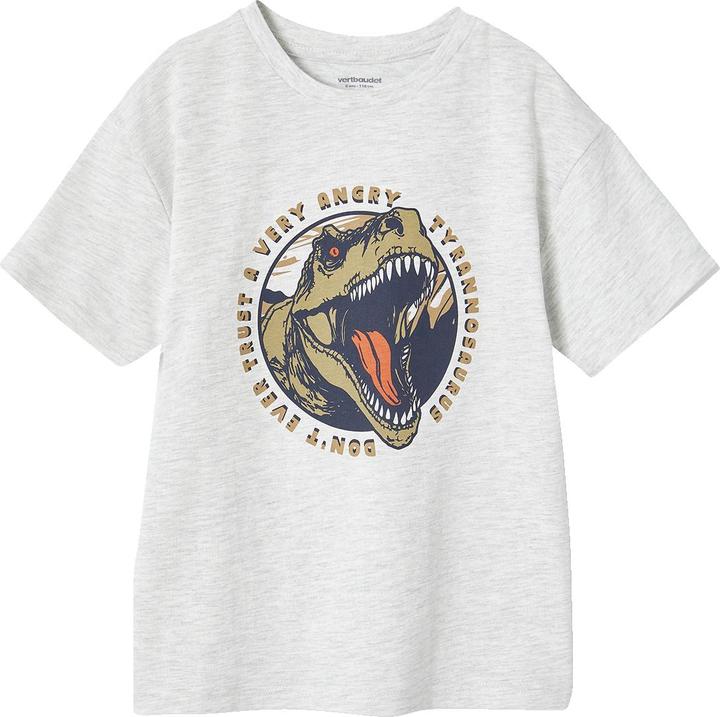 Actual product image Vertbaudet Jungen T-Shirt mit Dino, Recycling-Baumwolle (92)