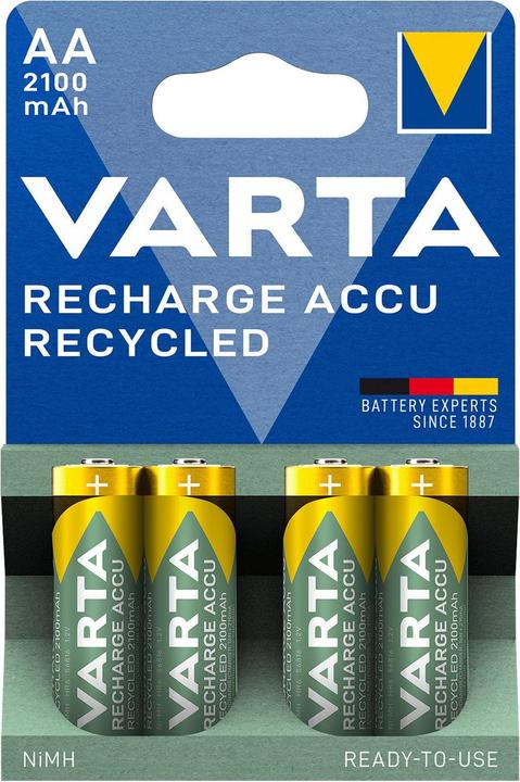Image du produit Varta Recharge Accu Recyclé (4 pcs, AA, 2100 mAh)