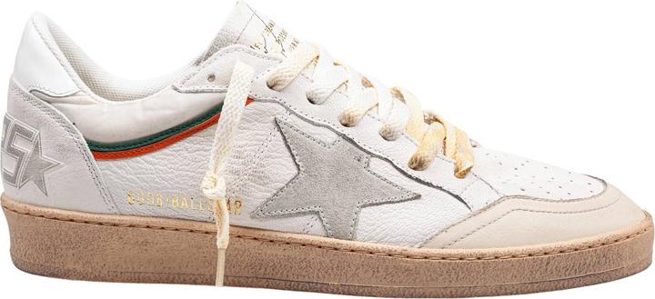 Golden Goose sneakers ballstar in nappa and nylon color white/beige (44)