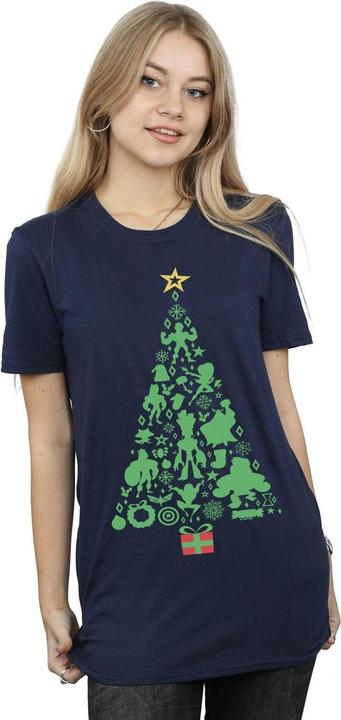 Immagine prodotto Avengers Christmas Tree Maglietta Ampia Donna (L)
