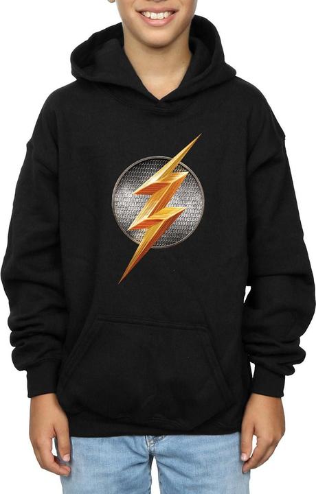 Actual product image Boys Justice League Movie Flash Emblem Hoodie (128)