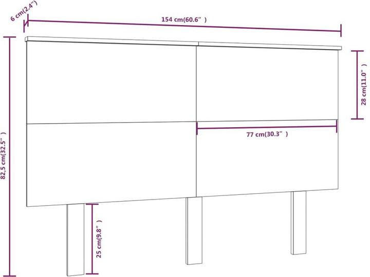 Produktbild VidaXL Farkas (154 x 6 x 82.5 cm)