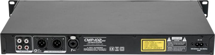 Produktbild Omnitronic DJ Einzel CD Player 19 Zoll CMP 102 MK2