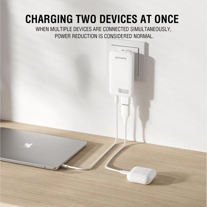 Actual product image 4smarts FlatPlug Slim Dual (65 W)