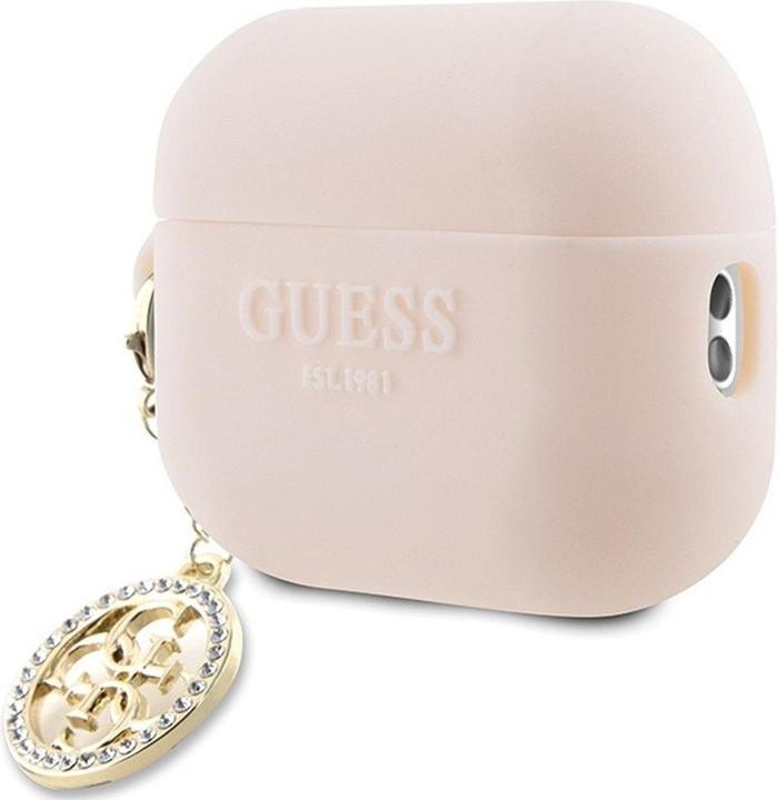 Produktbild Guess GUAP23DSLGHDP AirPods Pro 2 cover różowy/pink 3D Rubber 4G Diamond Charm (Kopfhörer Tasche)