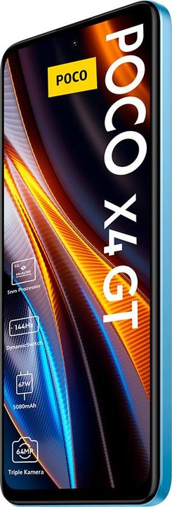 Actual product image Xiaomi Poco X4 GT (256 GB, Blue, 6.60", Dual SIM, 64 Mpx, 5G)