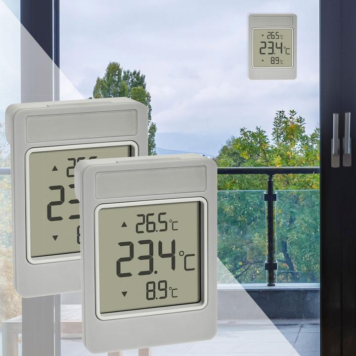 Actual product image TFA Set of 2 digital outdoor thermometers