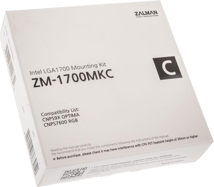 Actual product image Zalman ZM-1700MKC Intel LGA 1700 Mounting Kit