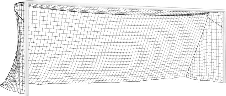 Actual product image Sport-Thieme Large field soccer goal "Kompakt Plus", standing in ground sockets, white stove enameled