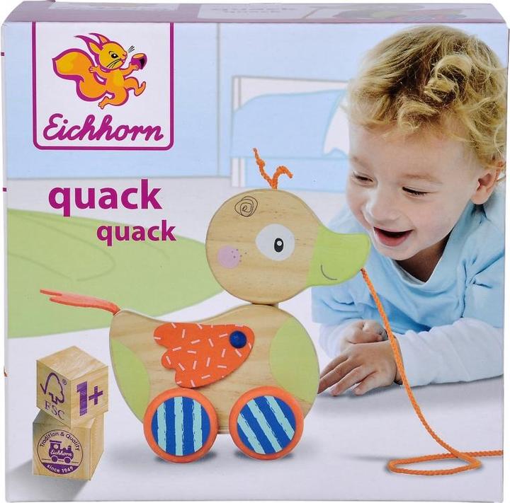 Actual product image Eichhorn Pull-along duck