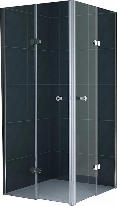Actual product image Jet-Line Folding shower 100x100x200cm clear glass (95 cm, 95 cm, 200 cm)