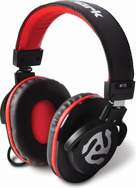 Image du produit Numark Casque supra-auriculaire HF-175 Rouge Noir (ANC, Filaire)
