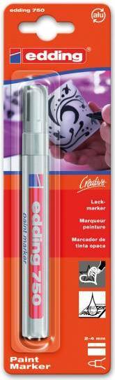 Produktbild Edding 750 Glanzlack-Marker (Silber, 4 mm, 1 x)