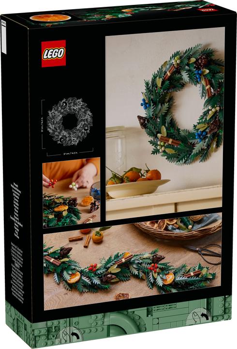 Actual product image LEGO Christmas wreath (10340, LEGO Icons)