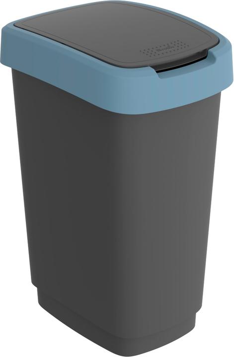 Image du produit Rotho Poubelle Twist 25L noir et bleu (25 l)
