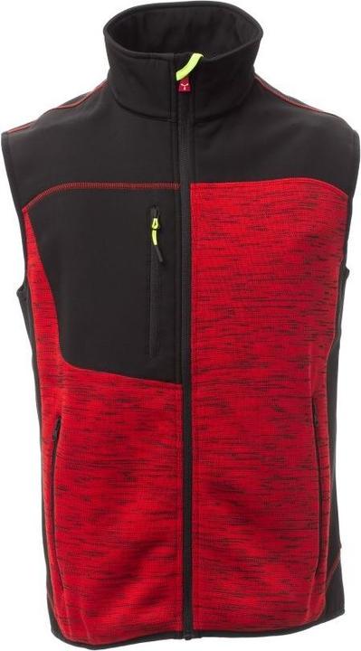 Red, black-fluorescent yellow