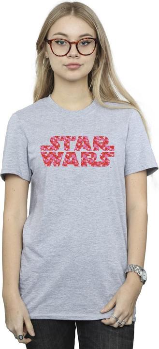 Immagine prodotto Star Wars Heart Logo Maglietta Ampia Donna (M)