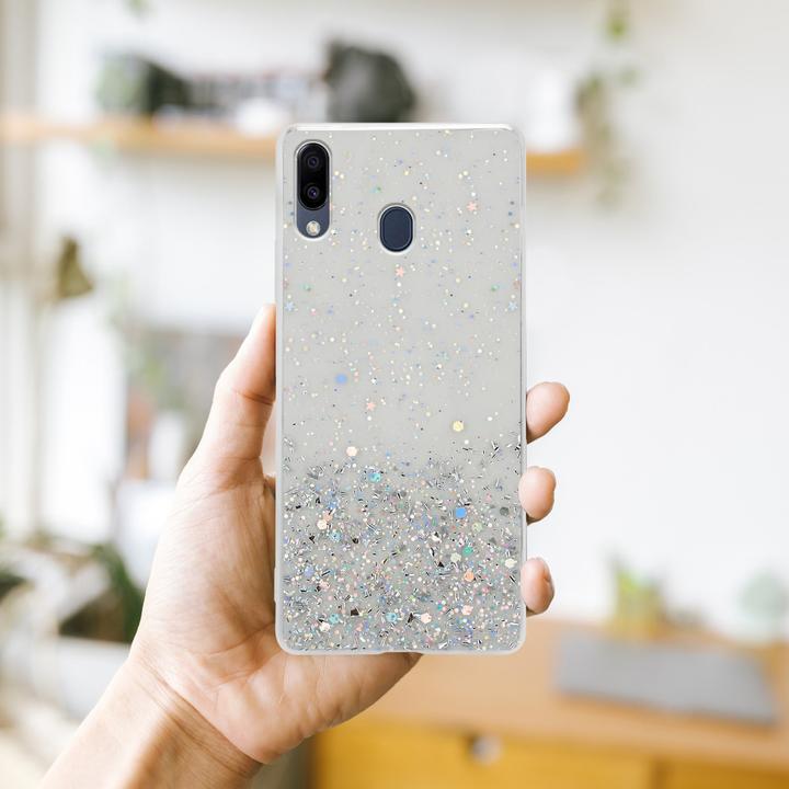 Immagine prodotto Cadorabo Cover in TPU con brillantini per Samsung Galaxy M20 (Samsung Galaxy M20)