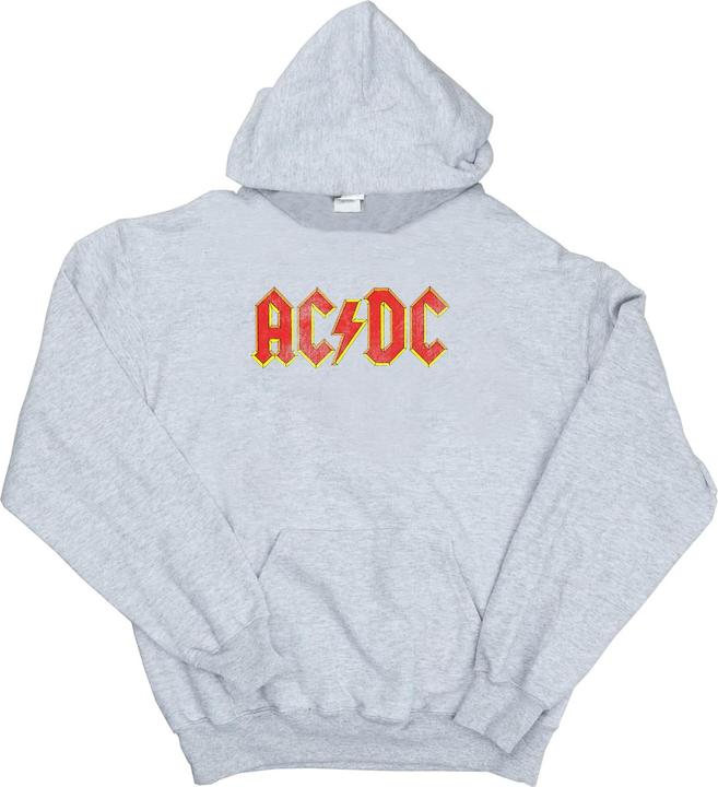 Actual product image AC/DC Girls Distressed Red Logo Hoodie (116)