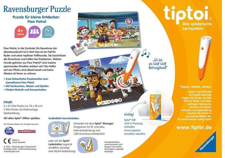 Image du produit tiptoi PfkE Paw Patrol '22 2x24p (Allemand)