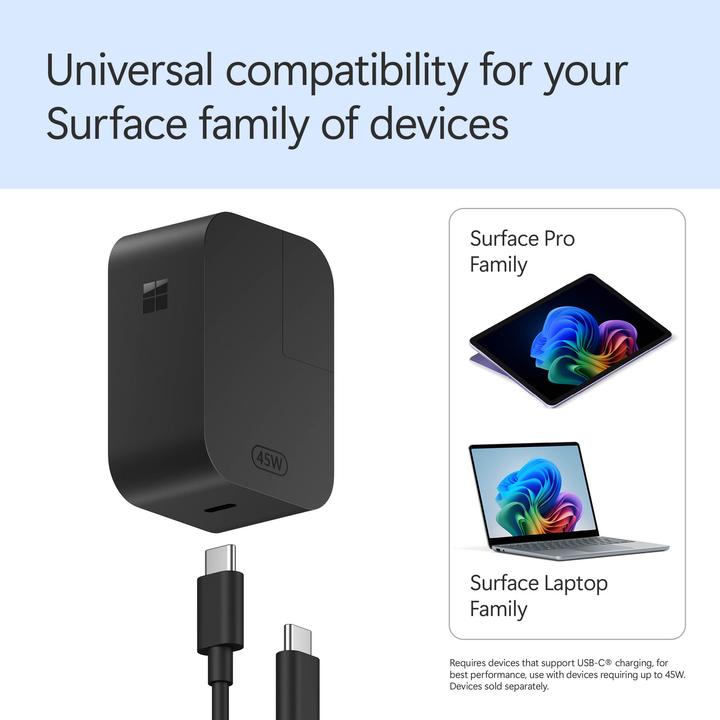 Actual product image Microsoft Surface 45W Netzteil (45 W)