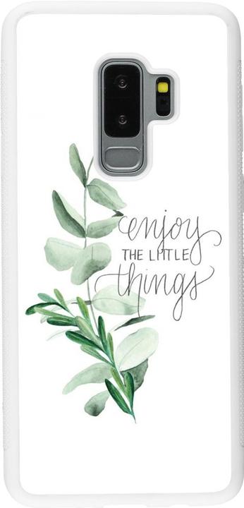 Produktbild PhoneLook Hülle Silikon weiss Enjoy the little things (Samsung Galaxy S9+)