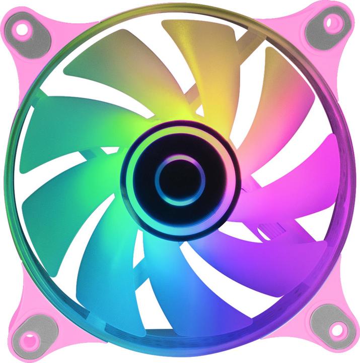 Actual product image Mars Gaming Ventilateur Boitier Mf-3d RGB - 12cm (Rose) (120 mm, 1 x)