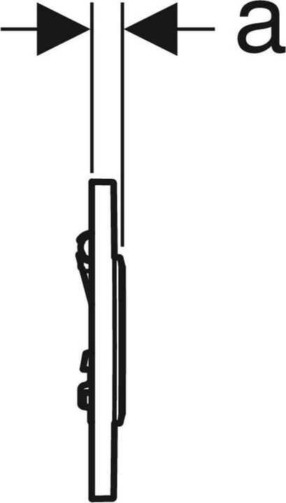 Produktbild Geberit Urinal-Steuerung Sigma10 pneum, Kunstst., we/gl-vc