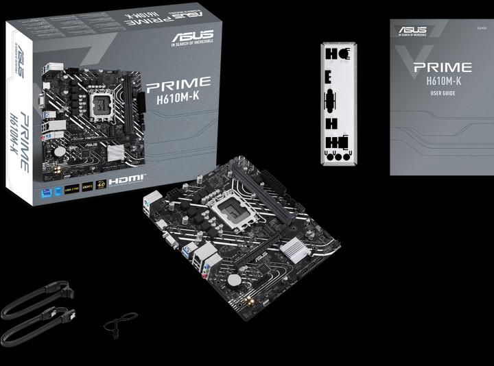 Actual product image ASUS MB PRIME -K Intel,1700,DDR5,mATX (LGA 1700, Intel H610, mATX)