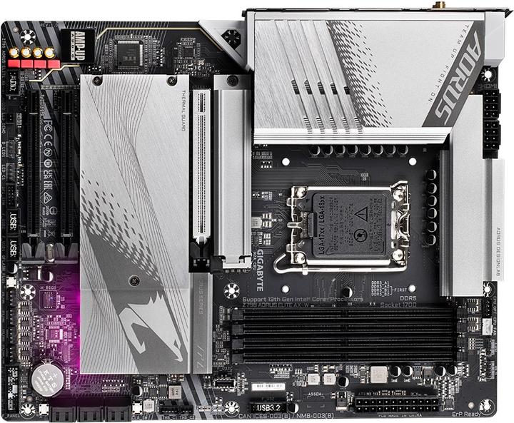 Image du produit Gigabyte Z790 AORUS ELITE AX-W (LGA 1700, Intel Z790 Express, ATX)