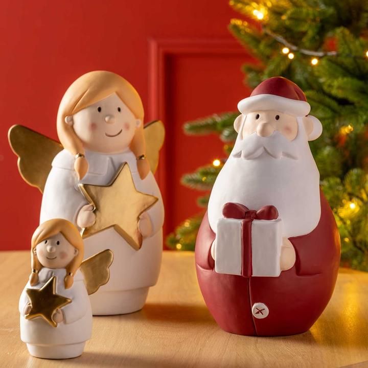 Produktbild Leonardo Weihnachtsfigur Candela Engel 30 cm, Gold/Weiss