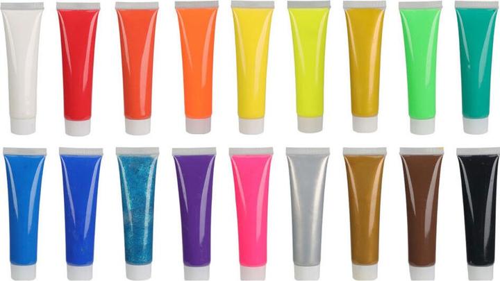 Actual product image Acrylic colour set, 18 pcs. (18 x)