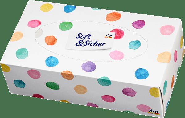 dm Soft&Sicher Taschentücher Box Design