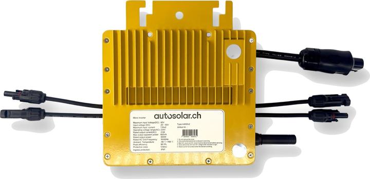 Image du produit Autosolar Onduleur de module avec application pour les centrales électriques de balcon