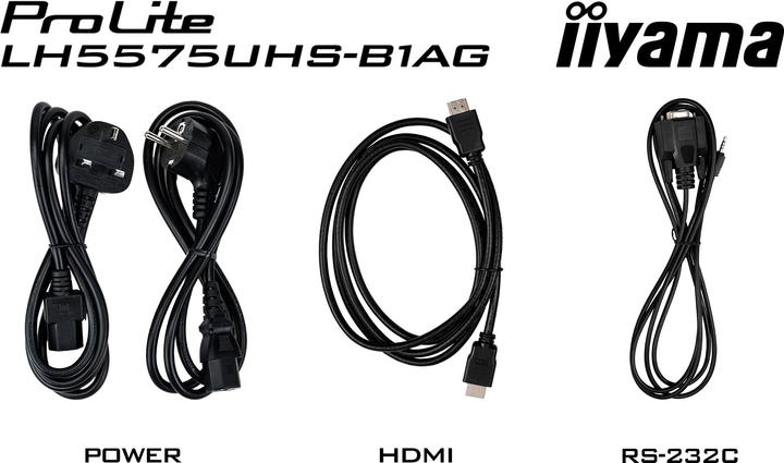 Produktbild iiyama 55 3840X2160 UHD IPS PANEL (3840 x 2160 Pixel, 54.60")