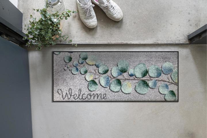 Actual product image Salonloewe Doormat Eucalyptus Welcome 30 cm x 75 cm (30 x 75 cm)