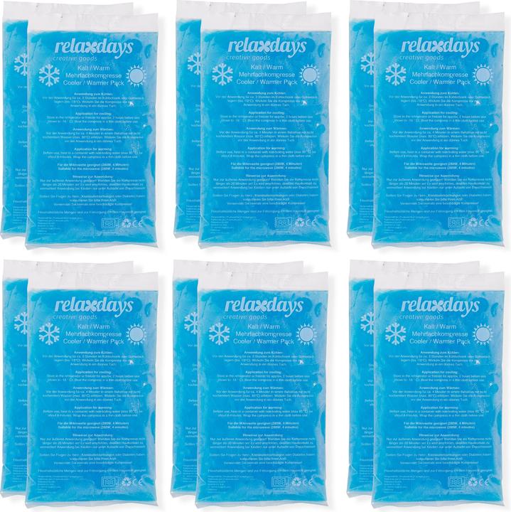 Nährwerte und Zutaten Relaxdays 12x Kühlpad (12 x, 1290 g)