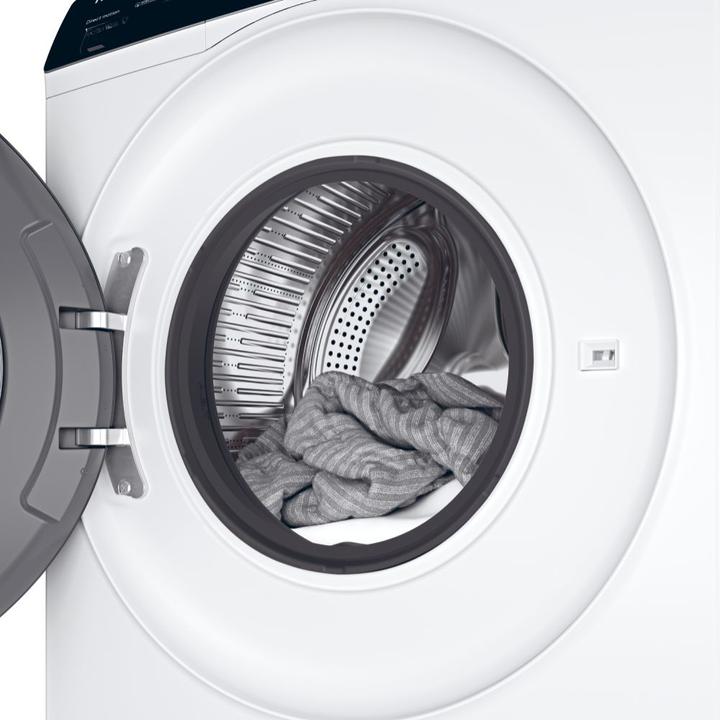Actual product image Haier I-Pro Series 3 HW100-B14939 front loading washing machine 10 kg 1400 rpm White (10 kg, Left)