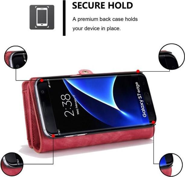 Immagine prodotto Caseme Portafoglio in pelle con copertura in plastica (Samsung Galaxy S7 Edge)