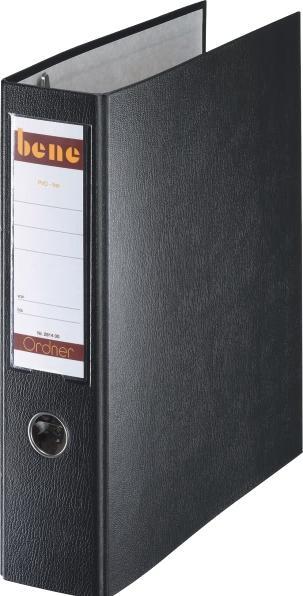 Produktbild Bene Doppelordner schwarz Karton 7,5 cm (A5, 75 mm, 1 Stück)