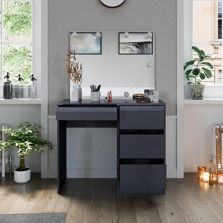 Actual product image Vicco Sherry with stool and lighting (90 x 75 x 40 cm)