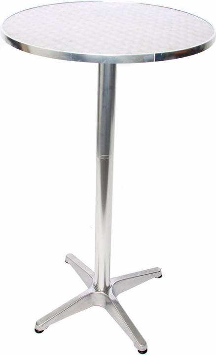 Immagine prodotto Mendler 10x tavolo da bar in alluminio, tavolo da bistrot, regolabile in altezza 70/110cm Ø=60cm pieghevole (70)