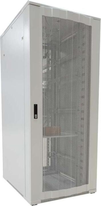 Actual product image Allnet 19" cabinet, 42U, W800/T1200mm, perforated sheet metal doors, light grey, SNB series (19 inch rack)