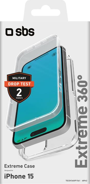 Image du produit SBS Coque intégrale 360ø pour iPhone 15 transp. (Apple iPhone 15)
