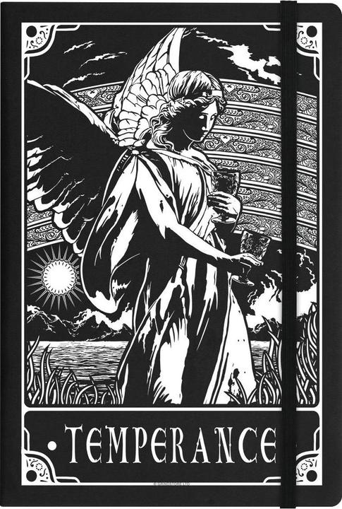 Actual product image Deadly Tarot Notebook Temperance A5 (Lined, Hardcover)