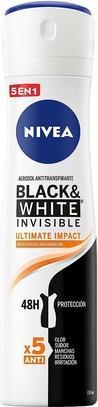 Actual product image NIVEA ack & White Invisible Ultimate Impact - Spray Antiperspirant (Spray, 150 ml)