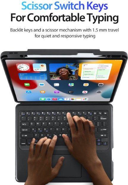 Actual product image Dux Ducis DK Series Keyboard Case (US, iPad Pro 12.9 2020 (4. Gen), iPad Pro 12.9 2021 (5th Gen), iPad Pro 12.9 2022 (6th Gen))