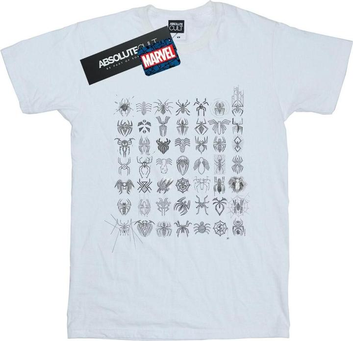 Immagine prodotto Spider-Man Spidey Symbols Sketched Maglietta Ampia Donna (5XL)