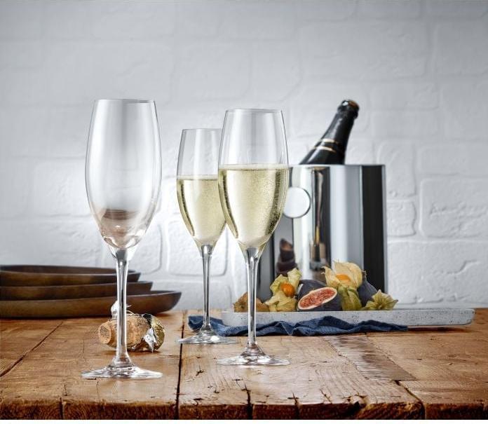 Produktbild WMF Easy Plus Champagnergläser / Sektgläser Set 6-teilig, 250ml, Kristallgläser, spülmaschinenfest (25 cl, 6 Gläser, Sektgläser)